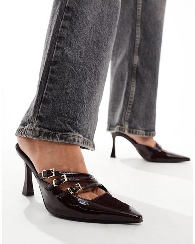 4th & Reckless Cara - escarpins style mules - Gris