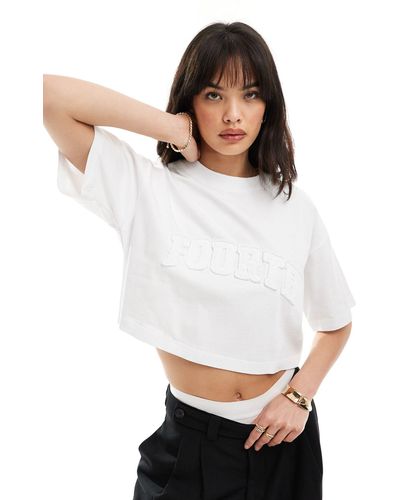 4th & Reckless – boxy-t-shirt - Natur