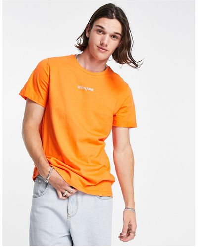 Sixth June T-shirt Met Reflecterend Logo - Oranje