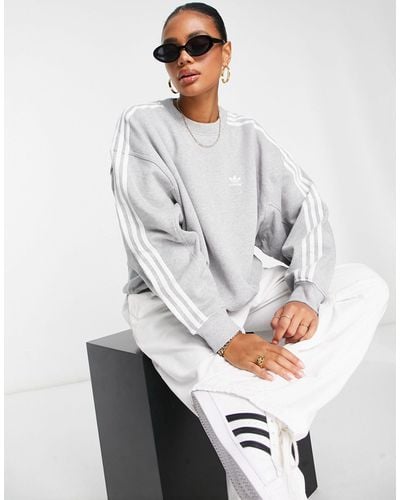 adidas Originals Adicolor - Sweatshirt Met 3-stripes - Grijs