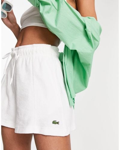 Lacoste Short Van Badstof - Groen