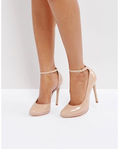 Faith Cruella Nude Heeled Shoes - Pink