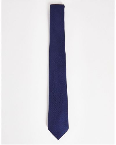 ASOS Textured Tie - Blue