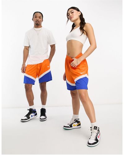 Nike Basketball Unisex Icon+ - 8 Inch Short - Wit