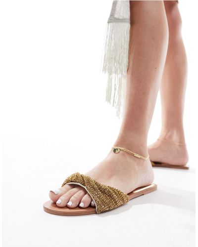 SIMMI Simmi london wide fit – kenya – flache sandalen - Pink