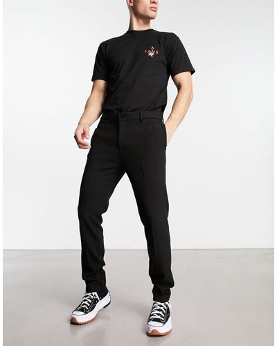 Weekday Alvar Slim Trousers - Black