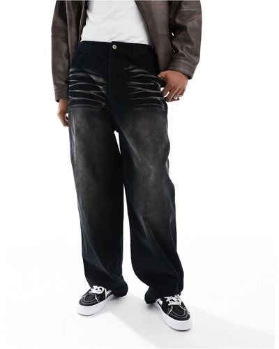 Collusion baggy Trousers - Black