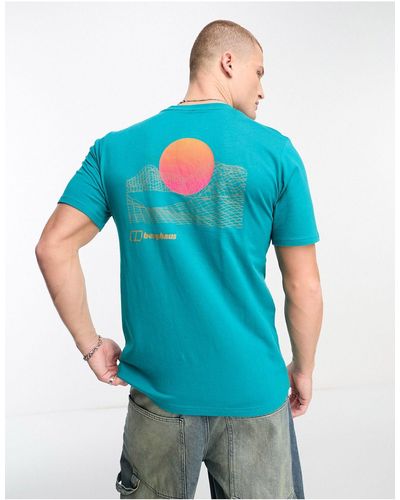 Berghaus Snowdon Sun Back Print T-shirt - Blue