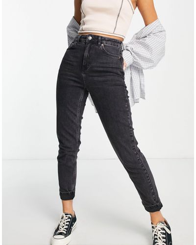 TOPSHOP Jeans comfort slavato elasticizzati - Nero