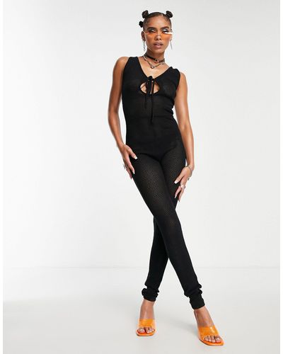 AsYou seamless underbust seam unitard in black - ShopStyle Jumpsuits &  Rompers