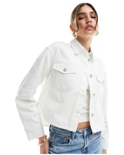 Armani Exchange – jeansjacke - Weiß