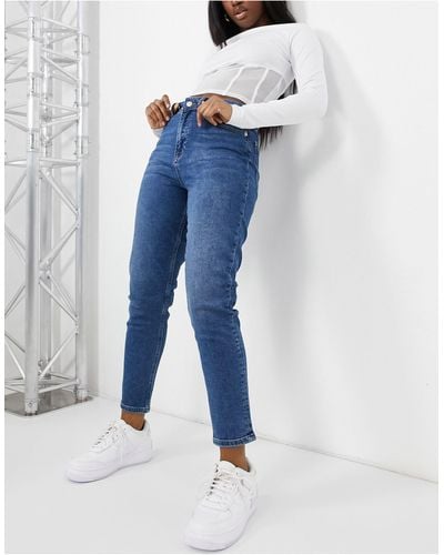 NA-KD Mom Jeans - Blue