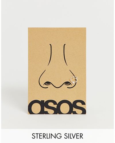 ASOS Piercing da naso da 8mm - Metallizzato