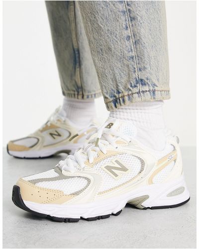 New Balance 530 - sneakers beige e argento - Metallizzato