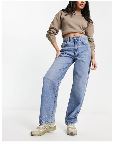 Cotton On Losvallende Jeans Met Rechte Pijpen - Blauw