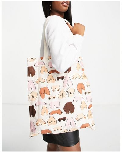 ASOS Cotton Shopper Bag - Multicolour