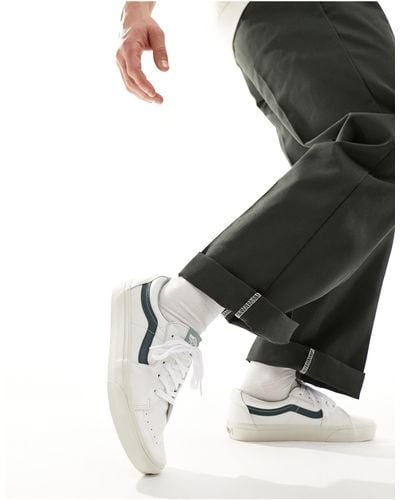 Vans – old skool premium – leder-sneaker - Weiß