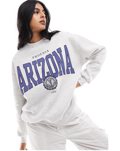 Pull&Bear 'arizona' Sweatshirt - Grey