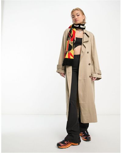 Weekday Evelyn - trench-coat léger - beige - Blanc