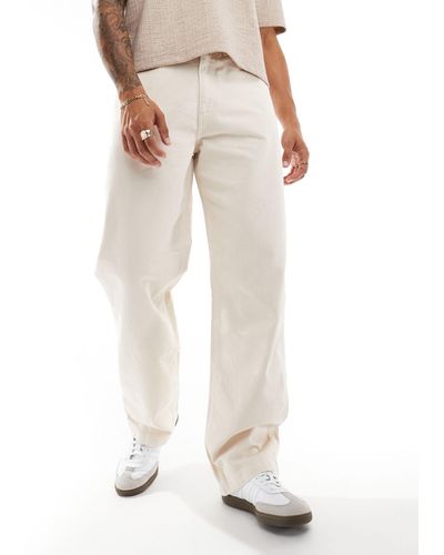 Superdry Five Pocket Work Trousers - Natural