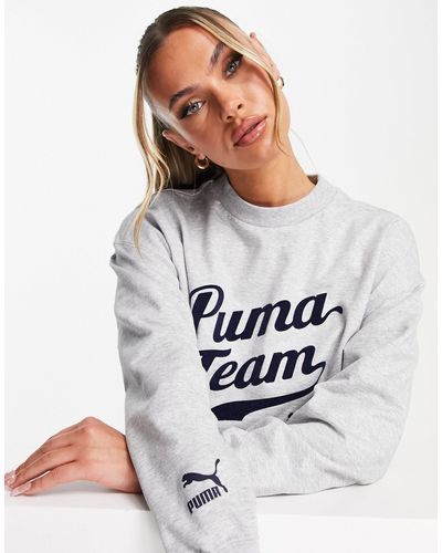 PUMA Oversized Sweatshirt - Wit