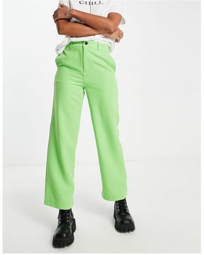 Noisy May Pantaloni a fondo ampio verdi - Verde