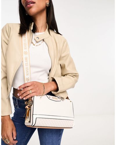 River Island Crossbody Tasje - Naturel