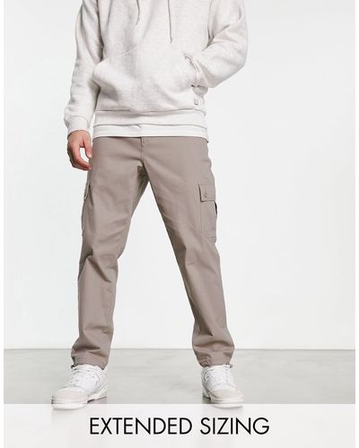 ASOS Tapered Cargo Trousers - White