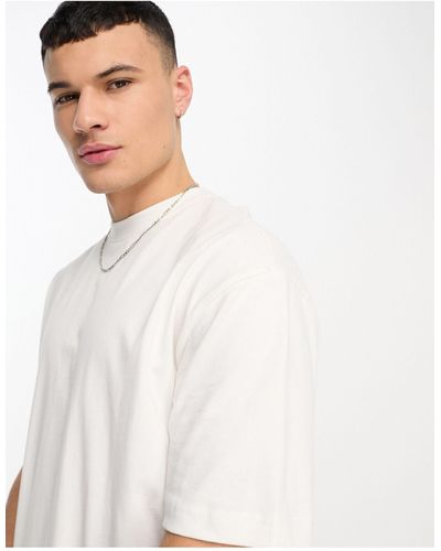 River Island Studio - t-shirt oversize - écru - Blanc