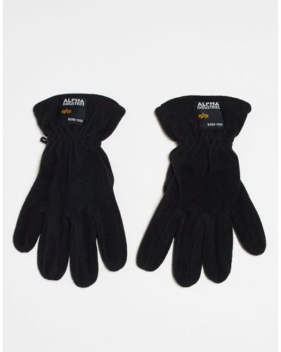 Alpha Industries – fleece-handschuhe - Schwarz