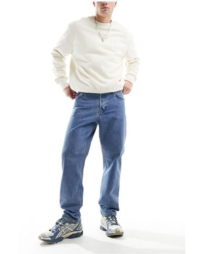 Weekday Barrel - jean décontracté coupe fuselée style années 90 - Bleu