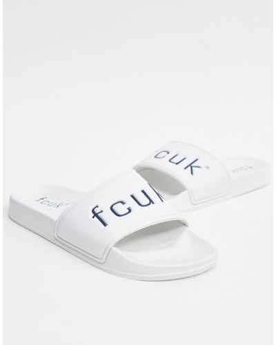 French Connection Fcuk - Slippers - Wit