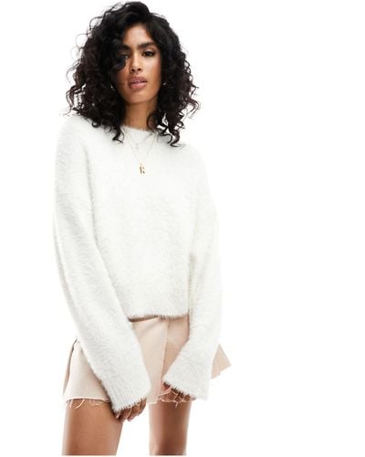 Miss Selfridge Lash Oversized Sweater - White