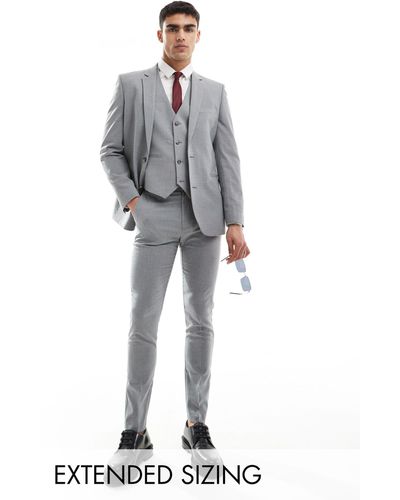 ASOS Skinny Suit Trousers - Grey