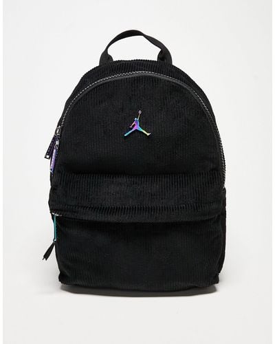 Nike – kleiner rucksack aus em cord - Schwarz