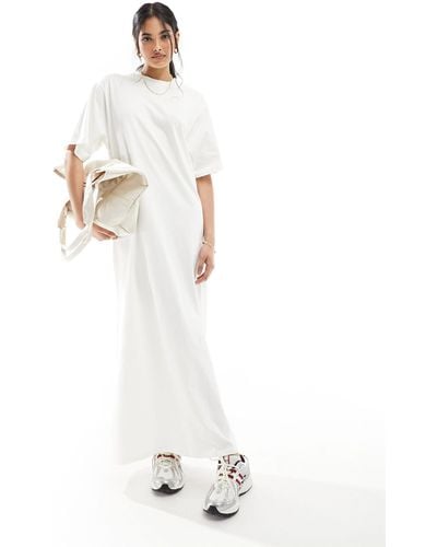 ASOS Oversized Midaxi T-shirt Dress - White