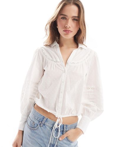 Nobody's Child Morgan - blouse en tissu plumetis - Blanc
