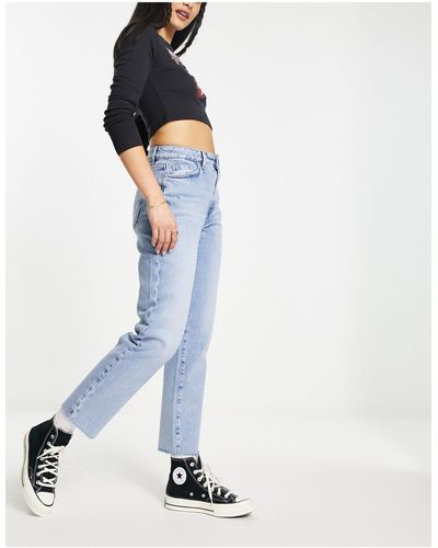 New Look – jeans mit geradem schnitt - Weiß