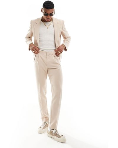 ASOS Slim Fit Suit Trousers - White