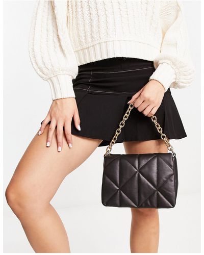 New Look Quilted Cross Body Bag - Black