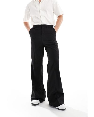 ASOS Flare Suit Trouser - Black