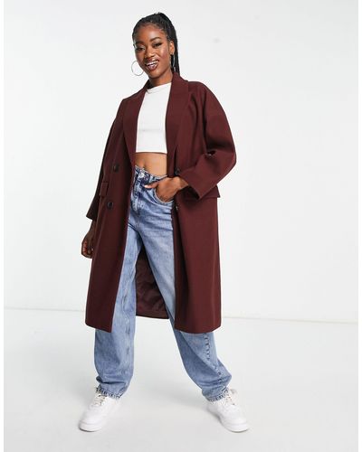 Manteau rouge stradivarius sales