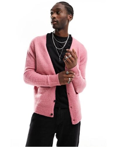AllSaints Renn Knitted Cardigan - Pink