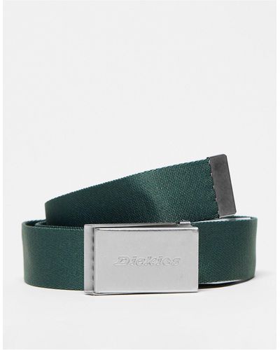 Dickies Cinturón verde oscuro con clip brookston