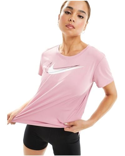 Nike Dri-fit Swoosh T-shirt - Pink