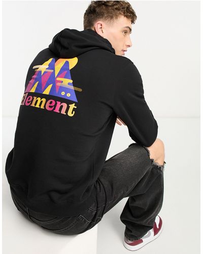Element Back Print Hills Logo Hoodie - Black