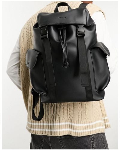 Fenton Double Clip Backpack - Black