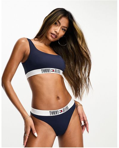 Tommy Hilfiger Tommy Jeans Archive Brazilian Bikini Bottoms - Black