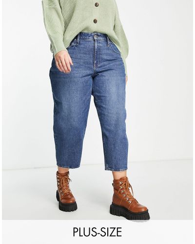 Madewell Plus - jeans a palloncino lavaggio medio - Blu