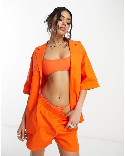 Public Desire X paris artiste - camicia brillante - Arancione